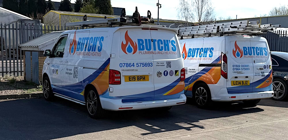 Modern boiler in a kitchen